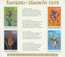 MALAWI - BLOC N°40 ** (1975) Orchidées - Malawi (1964-...)