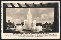 AK Chemnitz, Leuchtspringbrunnen In Der Neuen Schlossteichparkanlage  - Chemnitz