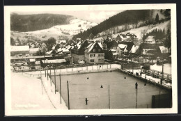 AK Geising / Erzgeb., Panorama Mit Wintersportplatz  - Geising