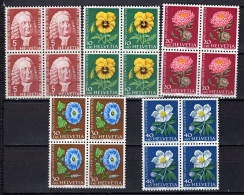 T3714 - SUISSE SWITZERLAND Yv N°616/20 ** Pro Juventute Bloc - Unused Stamps