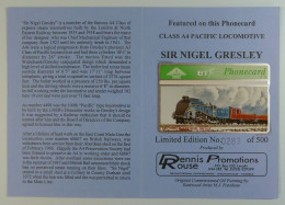 UK - BT - L&G - Rail Pride - Sir Nigel Gresley - 450G - Rennis Rouse Prom - 500ex - Limited Edition - Mint In Folder - BT Emissions Générales