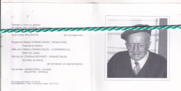 Albert Vanmechelen-Willemyns, Pittem 1917, 1998. Foto - Todesanzeige