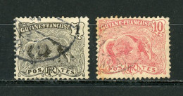GUYANE (RF) - FOURMILIER   - N°Yt 49+53 Obli. - Used Stamps