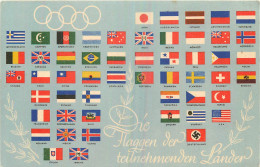 THE HAGGEN DER TEILNEHMENDEN LANDER  - Jeux Olympiques