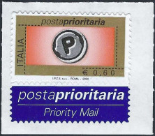 Italia 2004 Prioritaria 0,60 Euro In Flessografia (vedi Descrizione) - 2001-10: Nieuw/plakker