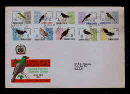 Gc8610 SAMOA I SISIFO Oiseaux Birds 1967 Faune Animals Mailed APIA - Other & Unclassified