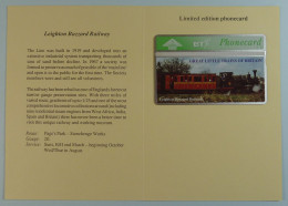 UK - BT - L&G - Great Little Trains Of Britain - Leighton Buzzard Railway - 306C - 1000ex - Ltd Edition - Mint In Folder - BT Edición General
