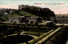 CPA Edinburgh Schottland, Burg Vom Scott Monument - Otros & Sin Clasificación
