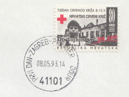 ⁕ CROATIA 1993 Hrvatska ⁕ Charity Stamp, Red Cross Mi.26 ⁕ First Day Cover / Premier Jour - Kroatien