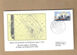 Los Vom 18.05 -  Sammlerumschlag Aus Helgoland Nach Dänemark 1989 - Lettres & Documents