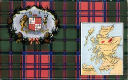 Blason Landkarten CPA Schottland, Kiefernbaum, Abzeichen - Autres & Non Classés