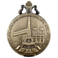 Montre Gousset NEUVE - Paris La Tour Eiffel Notre Dame Arc De Triomphe - Horloge: Zakhorloge