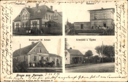 CPA Karnin Kernein Kreis Landsberg Ostbrandenburg, Restaurant, Pfarrhaus, Bahnhof, Schmiede - Neumark
