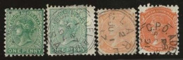 South  Australia     .   SG    .  167/168  2x       .   O      .     Cancelled - Used Stamps