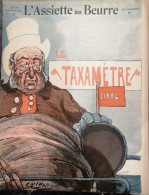 1904 Revue Ancienne " L'ASSIETTE AU BEURRE " N° 186 - LE TAXIMETRE - CARL HAP ...... - Sonstige & Ohne Zuordnung