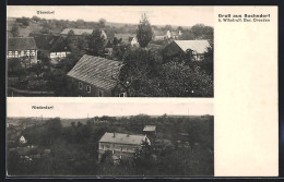 AK Sachsdorf, Ortsansicht Ober- Und Niederdorf  - Andere & Zonder Classificatie