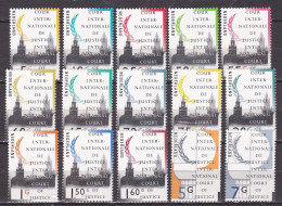 1989 C.I.D.J. Dienstzegels Complete Postfrisse Serie NVPH D 44 / 58 - Servizio