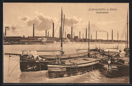 AK Ludwigshafen A. Rhein, Blick über Den Rhein Auf Die Anilinfabrik  - Ludwigshafen
