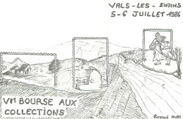 07 VALS LES BAINS 1986 Bourse Aux Collections - Vals Les Bains