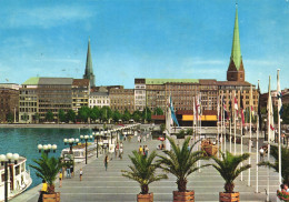 HAMBURG, ARCHITECTURE, TOWER, SHIP, FLAGS, GERMANY, POSTCARD - Other & Unclassified