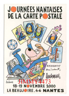 CPM - JOURNEES NANTAISES DE LA CARTE POSTALE - 18-19 Novembre 2000 - LA BEAUJOIRE - Illust. Barberousse - Beursen Voor Verzamellars
