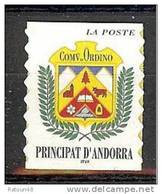 Blason Comù D'Ordino  N° 502 -  Neuf ** - Principauté D'Andorre - Nuovi