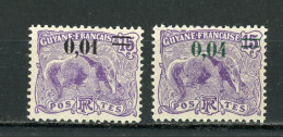 GUYANE (RF) - FOURMILIER  - N°Yt 91+93** - Unused Stamps