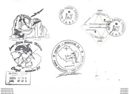 229 - 57 - Enveloppe TAAF Base Crozet Avec Timbres "insectes" Et Cachets Illustrés 2017 - Altri & Non Classificati