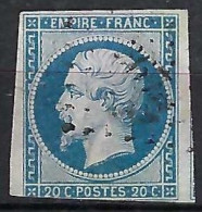 FRANCE Classique, B Obl. PC Des Villes Sur TP Isolés: PC 367  (Bercy,3) Sur Y&T 14A - 1853-1860 Napoleon III