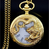 Montre Gousset NEUVE - Dragon Chinois (Réf 3) - Relojes De Bolsillo