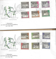 Los Vom 18.05 -  2 Sammlerumschläge  Aus Brunsbüttelkog 1964 - Cartas & Documentos