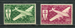 GUYANE (RF) - POSTE AERIENNE  - N°Yt 26+27** - Unused Stamps