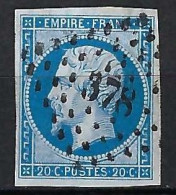 FRANCE Classique, B Obl. PC Des Villes Sur TP Isolés: PC 378 (Besançon,3) Sur Y&T 14A - 1853-1860 Napoleon III
