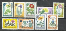 7529D-SERIE COMPLETA RUMANÍA 1961 VEGETALES FLORES Nº 1818/1826 - Oblitérés