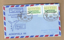 Los Vom 18.05 -   Sammlerumschläge  Aus Stuttgart 1983  Luftpost - Cartas & Documentos
