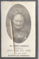 Uitbergen, Overmeire, 1912, Rosalie De Vos, Smekens - Images Religieuses