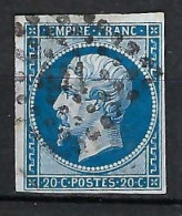 FRANCE Classique, B Obl. PC Des Villes Sur TP Isolés: PC 441 (Bordeaux,1) Sur Y&T 14A - 1853-1860 Napoleon III