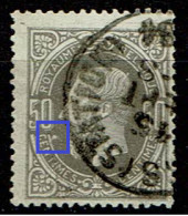 35  Obl  LCV 3  Coquille à Gauche - 1869-1883 Leopoldo II