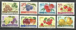 7531C-SERIE COMPLETA RUMANIA 1963 FRUTAS 1929/1936 VEGETACION NATURALEZA. - Used Stamps