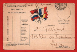 (RECTO / VERSO) CARTE POSTALE FRANCHISE MILITAIRE COULEUR - CACHET TRESOR ET POSTES  LE 26/11/1916 - SECTEUR POSTAL 120 - Cartas & Documentos
