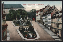 AK Gotha, Wasserkünste Am Schlossberg  - Gotha