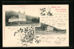 AK Maria Schutz A. S., Wallfahrtskirche, Leo-Villa  - Autres & Non Classés