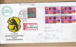 Los Vom 18.05 -   Sammlerumschläge  Aus Grafing 1969 - Lettres & Documents