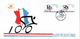 Albania Stamps 2003. 100 ANNIVERSARY OF FRANCE BICYCLE RACING TOUR. FDC MNH - Albanië