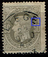 35 Obl  Liège  Point Blanc E - 1869-1883 Leopoldo II