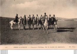 3V4Sv   Algérie Chasseurs D'Afrique En Manoeuvre - Constantine