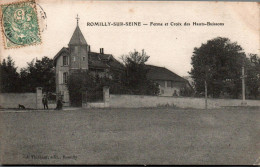 N°2859 W -cpa Romilly Sur Seine -ferme Et Croix Des Hauts Buissons- - Romilly-sur-Seine