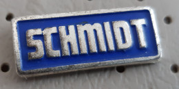 SCHMIDT Cleaning Truck Producer Automotive  Germany Vintage Pin - Trademarks