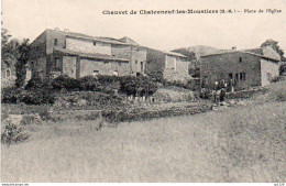 4V4CB    04 Chauvet De Chateauneuf Les Moustiers Place De L'église - Autres & Non Classés