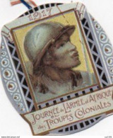 2V8Bv  Insigne Militaire Décoration Vignette Médaille Guerre 14/18 Journée Armée D'Afrique Troupes Coloniales - France